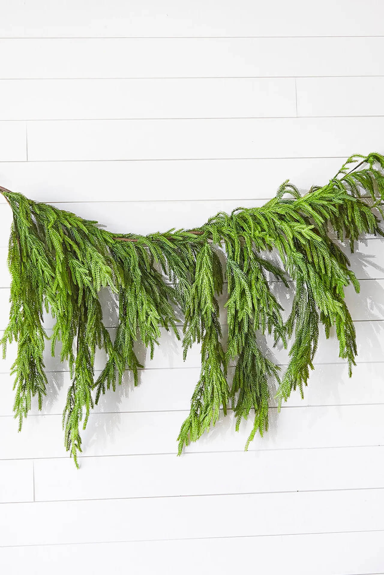Online 47" Real Touch Norfolk Pine Dripping Garland Christmas Garlands|Natural Greenery