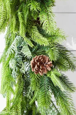 Store 72” Real Touch Norfolk Spruce/Juniper Garland Christmas Garlands|Natural Greenery