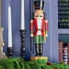 Best 14” Red Resin Nutcracker Figure Christmas Accents