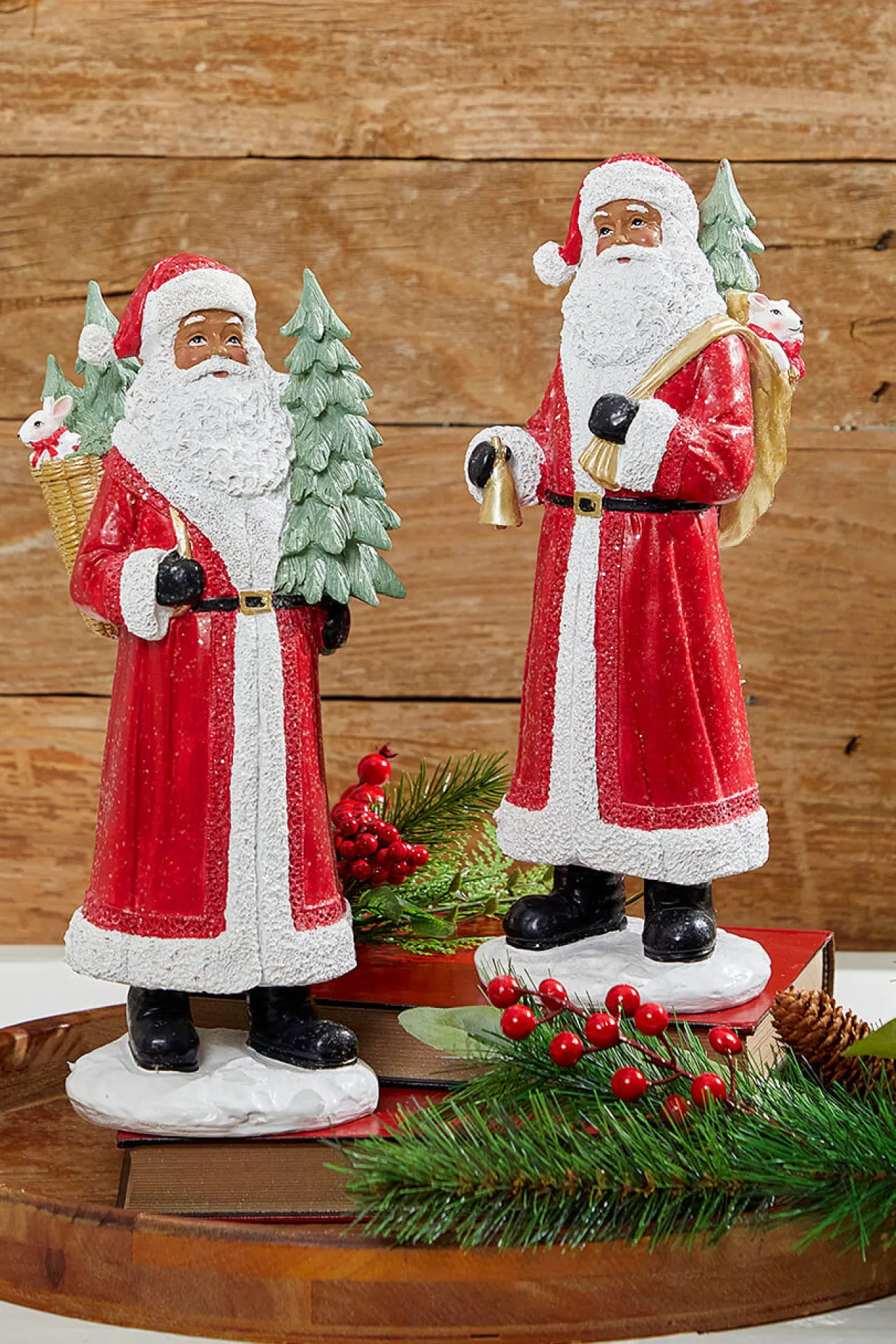 Discount 13” Resin African-American Santa Christmas Accents