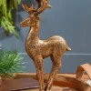 Cheap 12" Resin Deer Candle Holder Christmas Accents