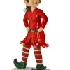 Cheap 36" Resin Elf With Hands On Hip Christmas Resin