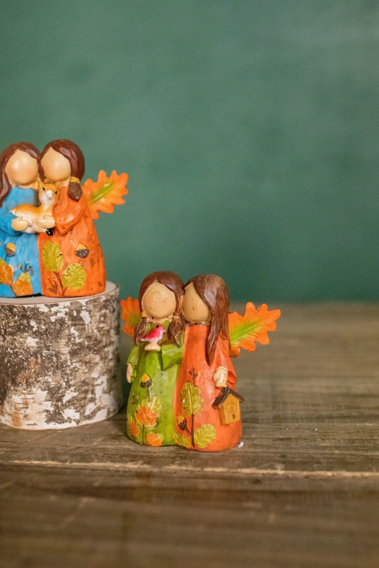 Fashion 3" Resin Forest Angel Friends Christmas Accents