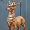 Store 20" Resin Frosted Standing Reindeer Christmas Accents