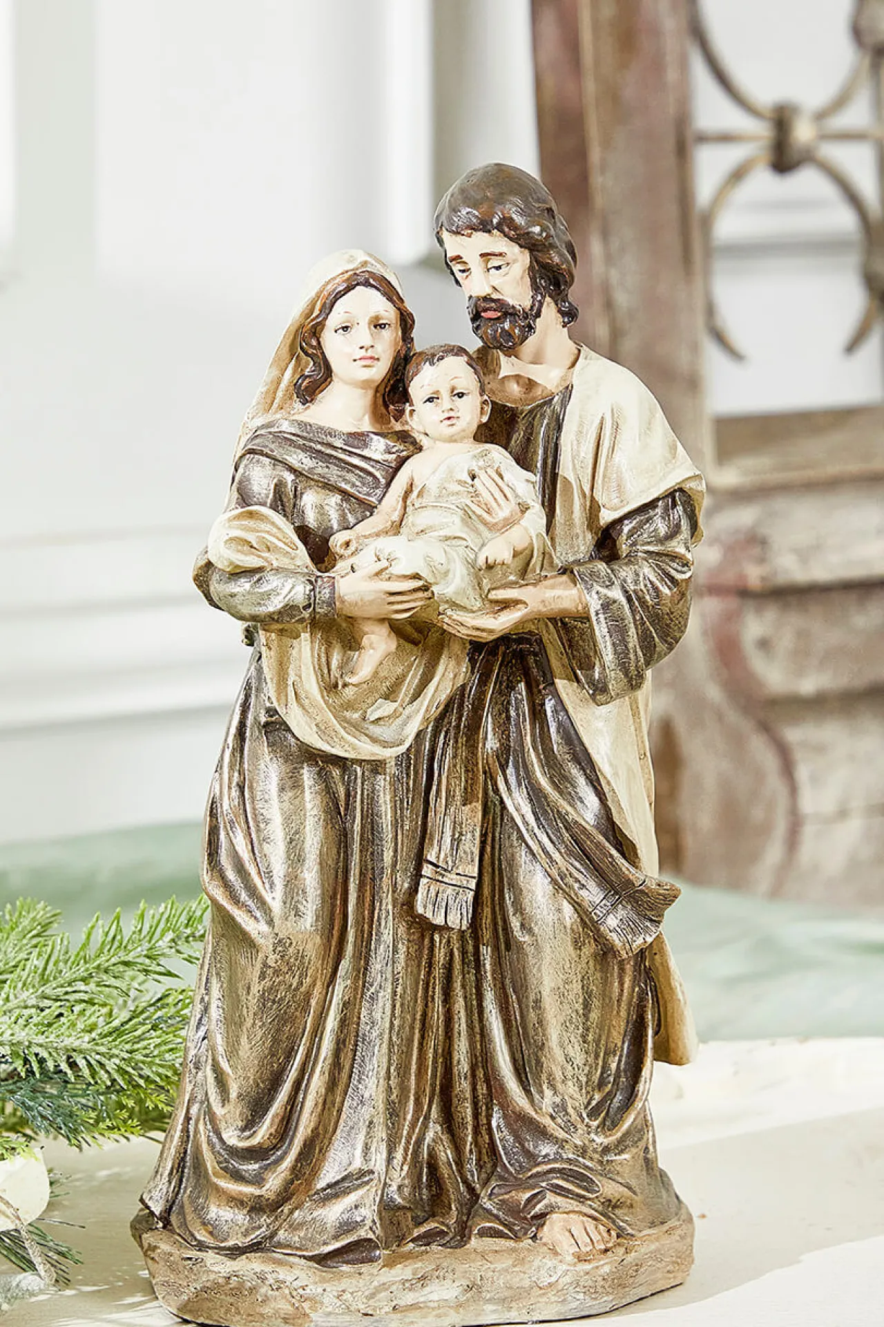 Fashion 13” Resin Holy Family Christmas Accents