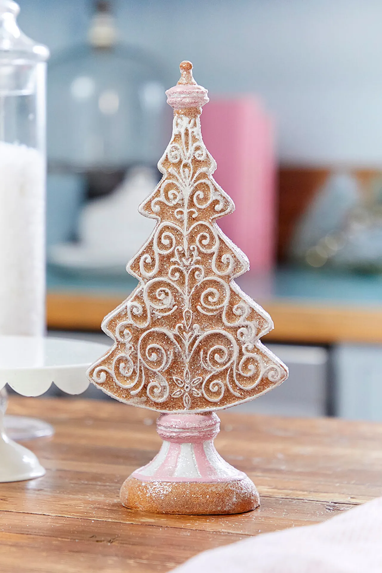 Discount 11" Resin Icing Gingerbread Tree Christmas Accents