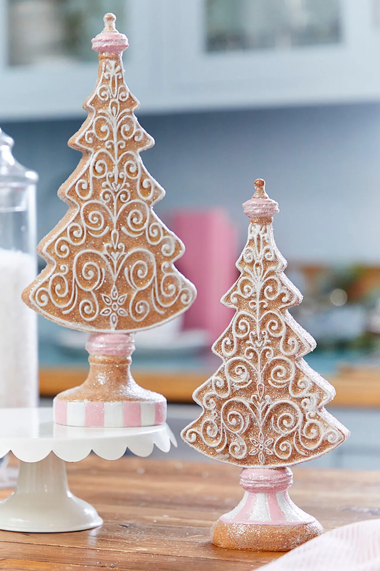 Discount 11" Resin Icing Gingerbread Tree Christmas Accents