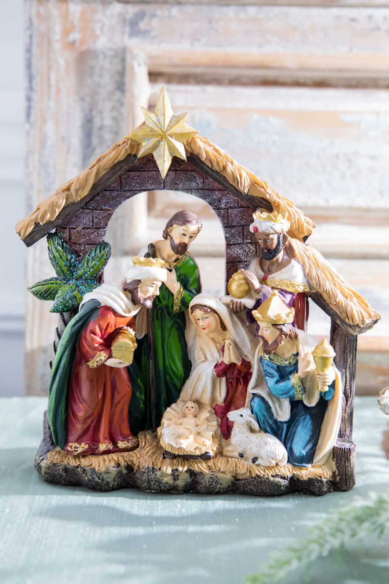Clearance 9" Resin Nativity Scene Christmas Accents