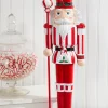 Outlet 24" Resin Peppermint Nutcracker Christmas Accents