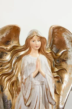 Discount 20" Resin Praying Flowing Angel Christmas Accents