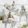 Outlet 16" Resin Renaissance Three Kings With Animals - Set Of 3 Christmas Accents