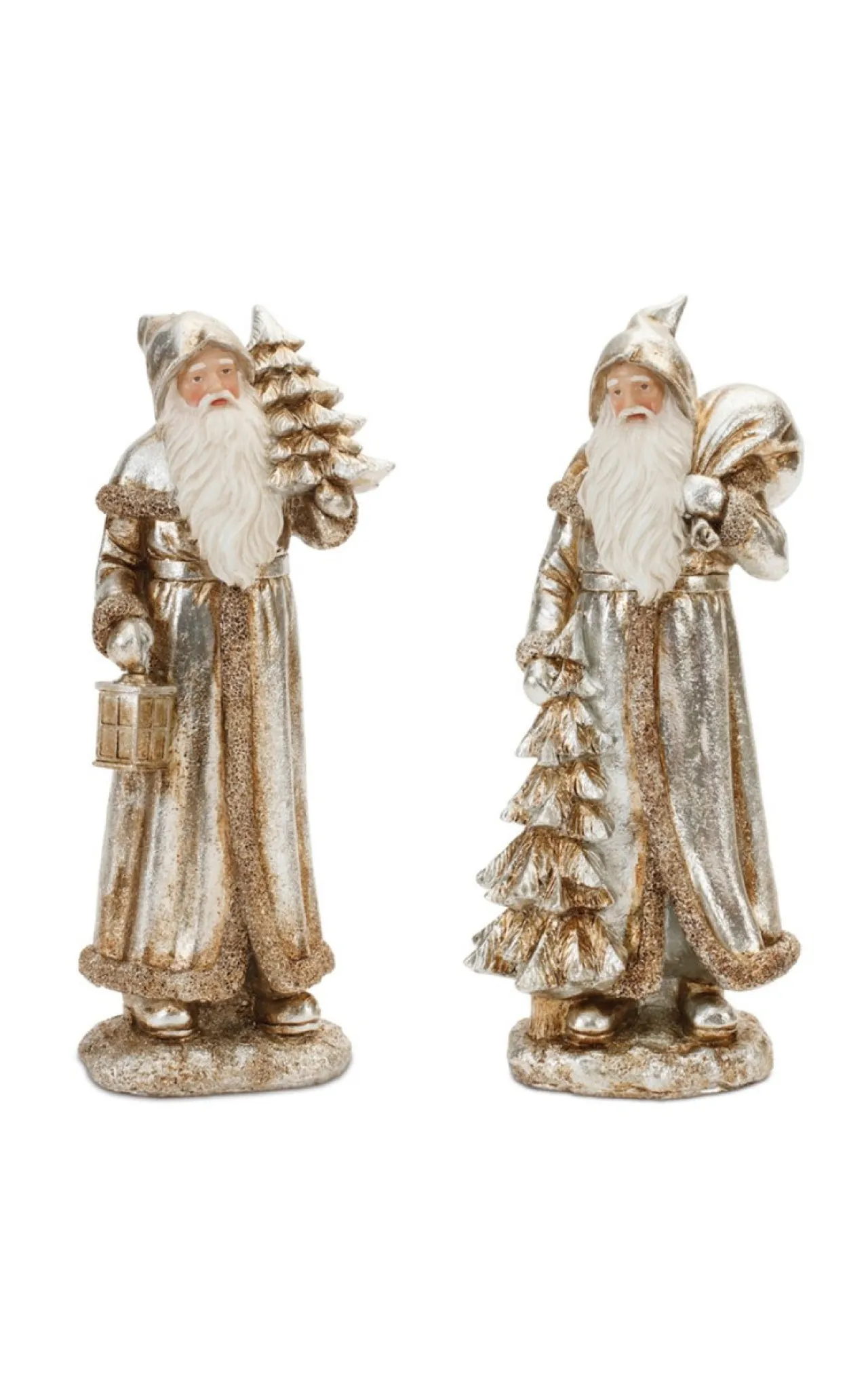 Fashion 12.25” Resin Rustic Santa Christmas Accents