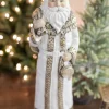 Clearance 21.5” Resin Santa With Bag Christmas Accents