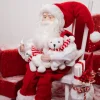 Hot 14” Santa In Chair With Bears Christmas Accents