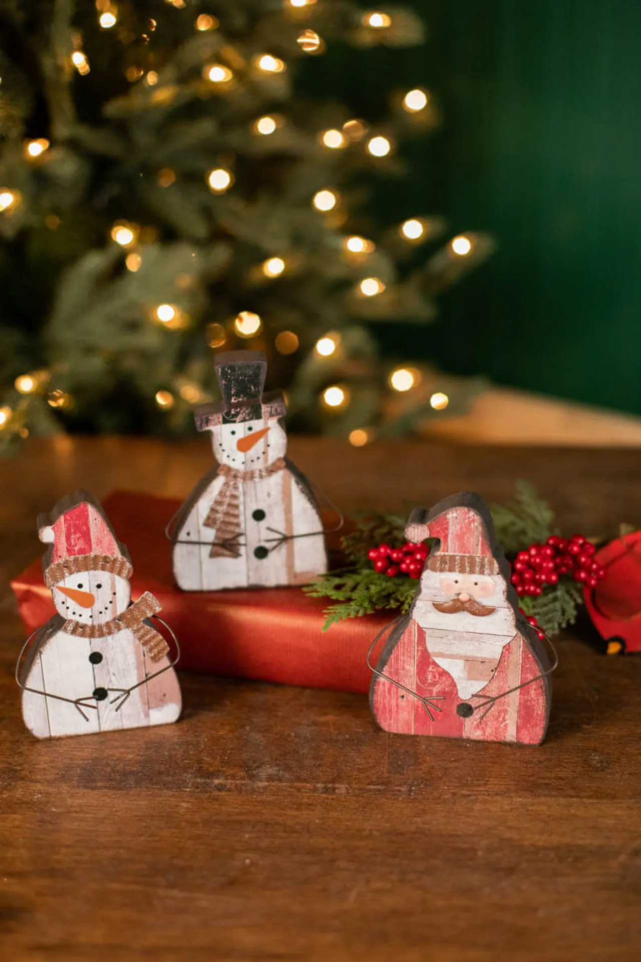 Clearance 6" Santa/Snowman Decoration Christmas Accents