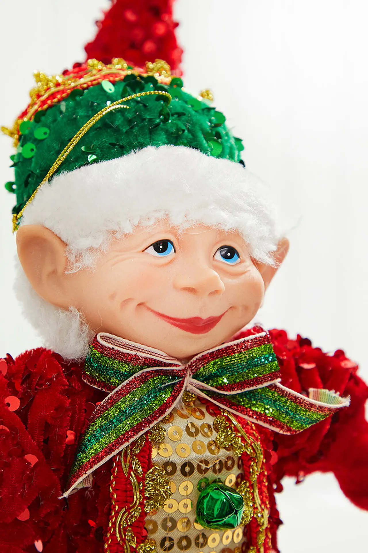 Clearance 17" Sequin Bendable Elf Christmas Accents