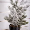 Cheap 24" Snow Tree In Black Container Christmas Accents