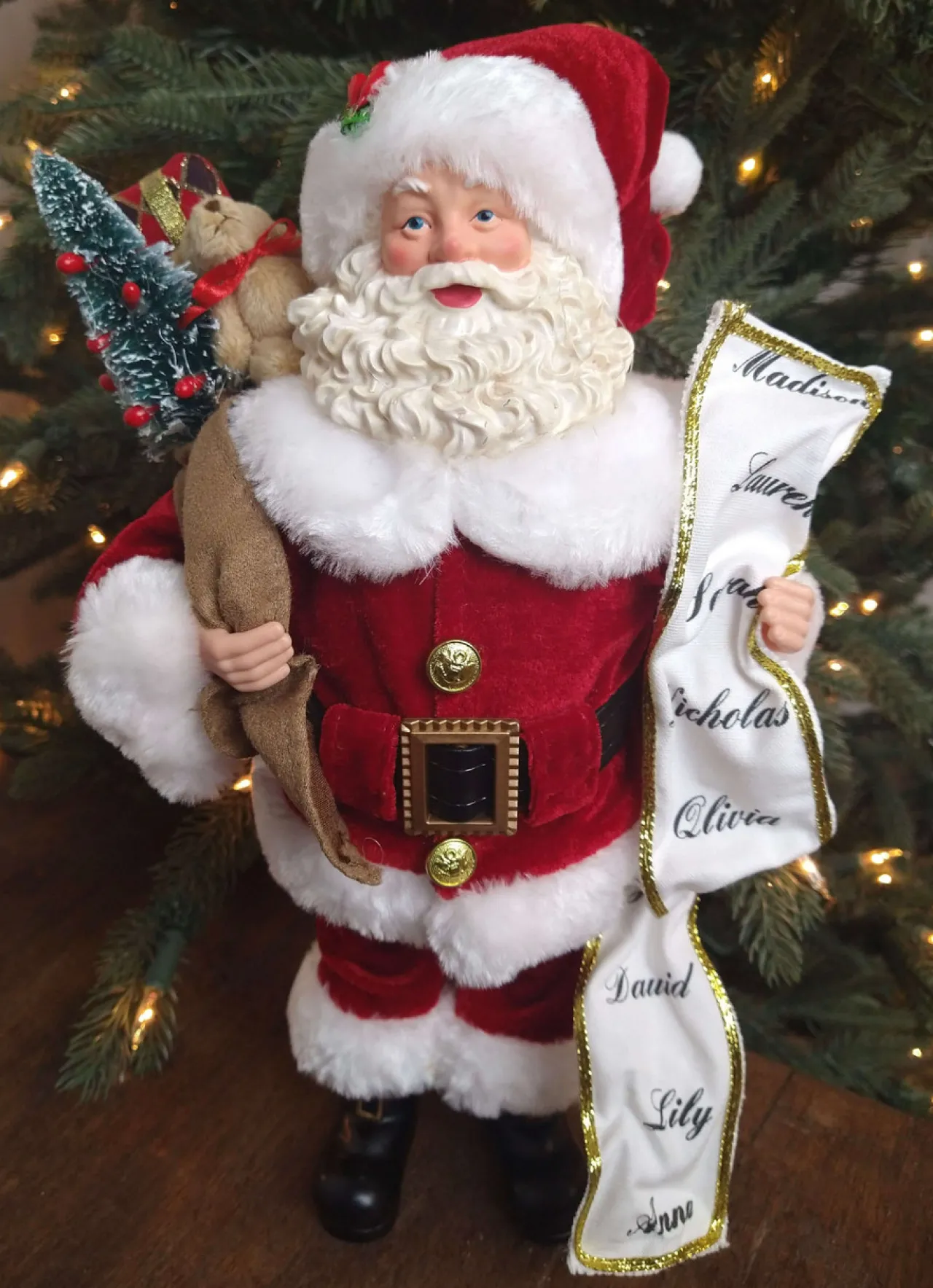 Online 12” Standing Santa - The Nicholas Collection Christmas Accents