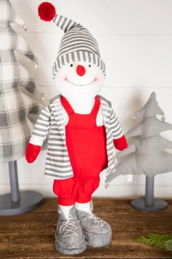 Clearance 20” Standing Snowman Figure Christmas Accents