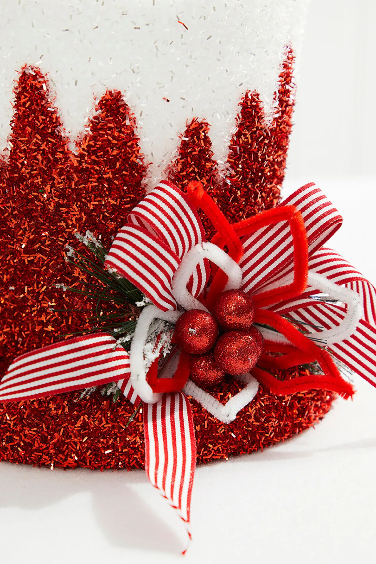 Cheap 8” Styrofoam Hat Tree Topper Christmas Accents