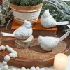 Clearance 6” White Resin Cardinal Figurine Christmas Accents