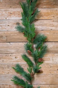 Sale 5’ Woodland Mix Pine Cone Garland Christmas Garlands