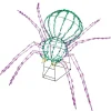 Cheap 28" X 40" 3D Scary Spider (Twinkling) Outdoor Lighting
