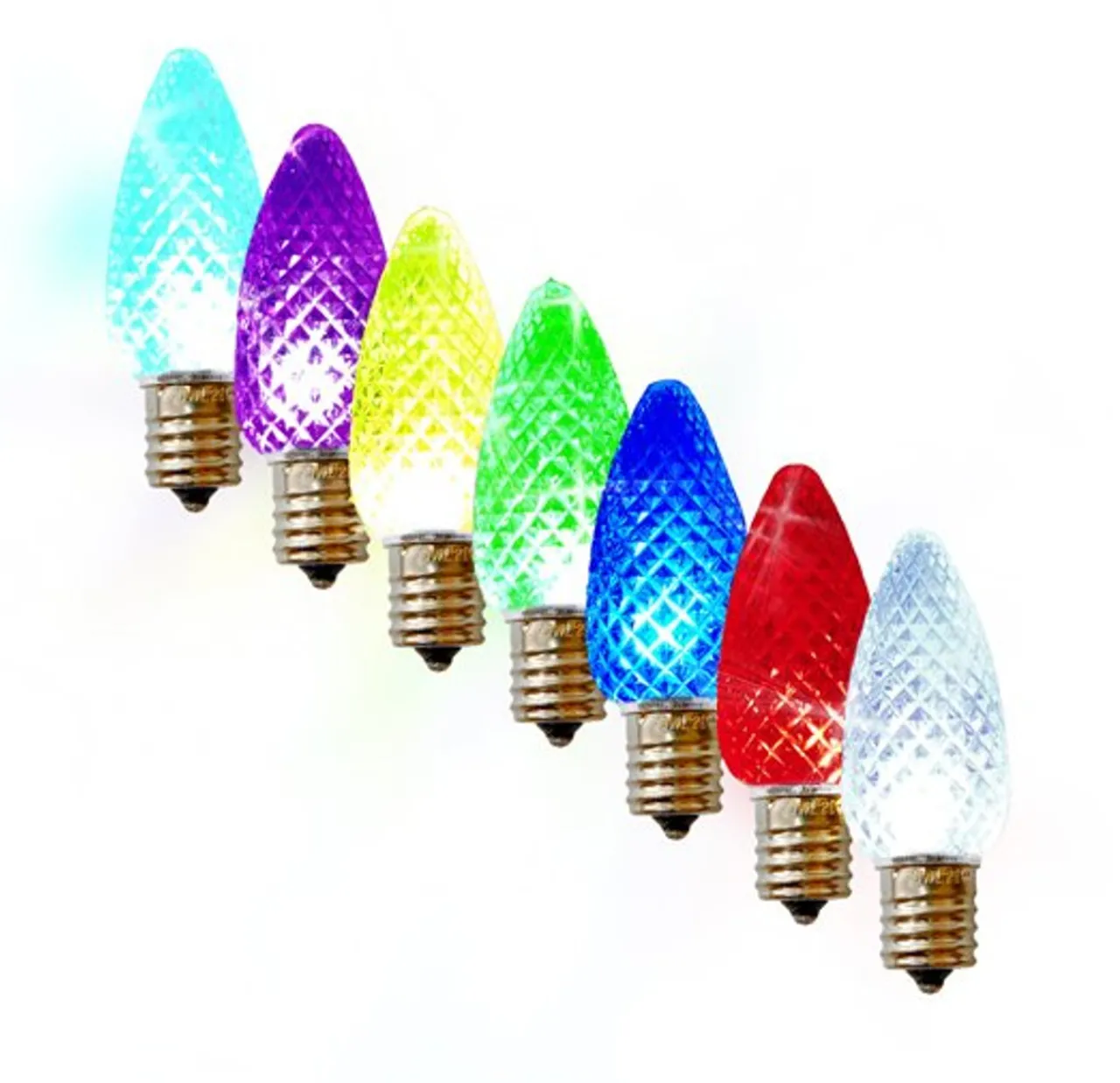 Discount C9 Dynamic RGB Bulb (25 Bulbs/bag) - Faceted Outdoor Lighting