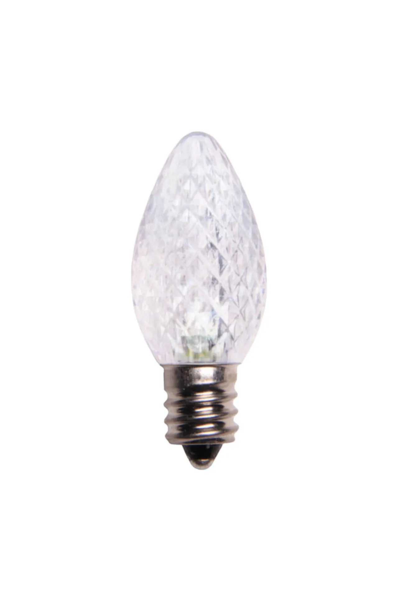 Cheap C7 Platinum Elite LED SMD Bulbs (25 Bulbs/bag) - Faceted, Cool White Outdoor Lighting