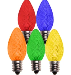 Fashion C7 Platinum Elite LED SMD Bulbs (25 Bulbs/bag) - Faceted, Multi Outdoor Lighting