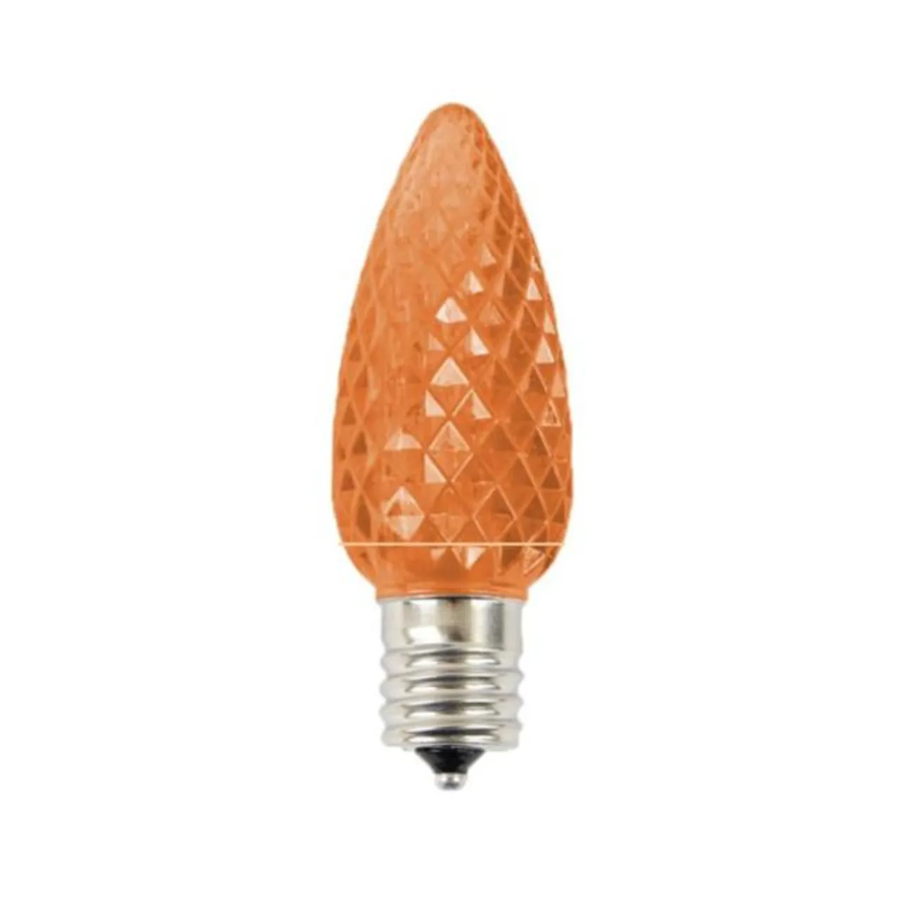 Outlet C9 Platinum Elite LED SMD Bulb (25 Bulbs/bag) - Faceted, Orange Bulbs|Outdoor Lighting