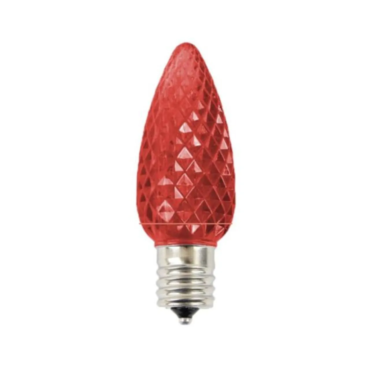 Sale C9 Platinum Elite LED SMD Bulb (25 Bulbs/bag) - Faceted, Red Bulbs|Outdoor Lighting