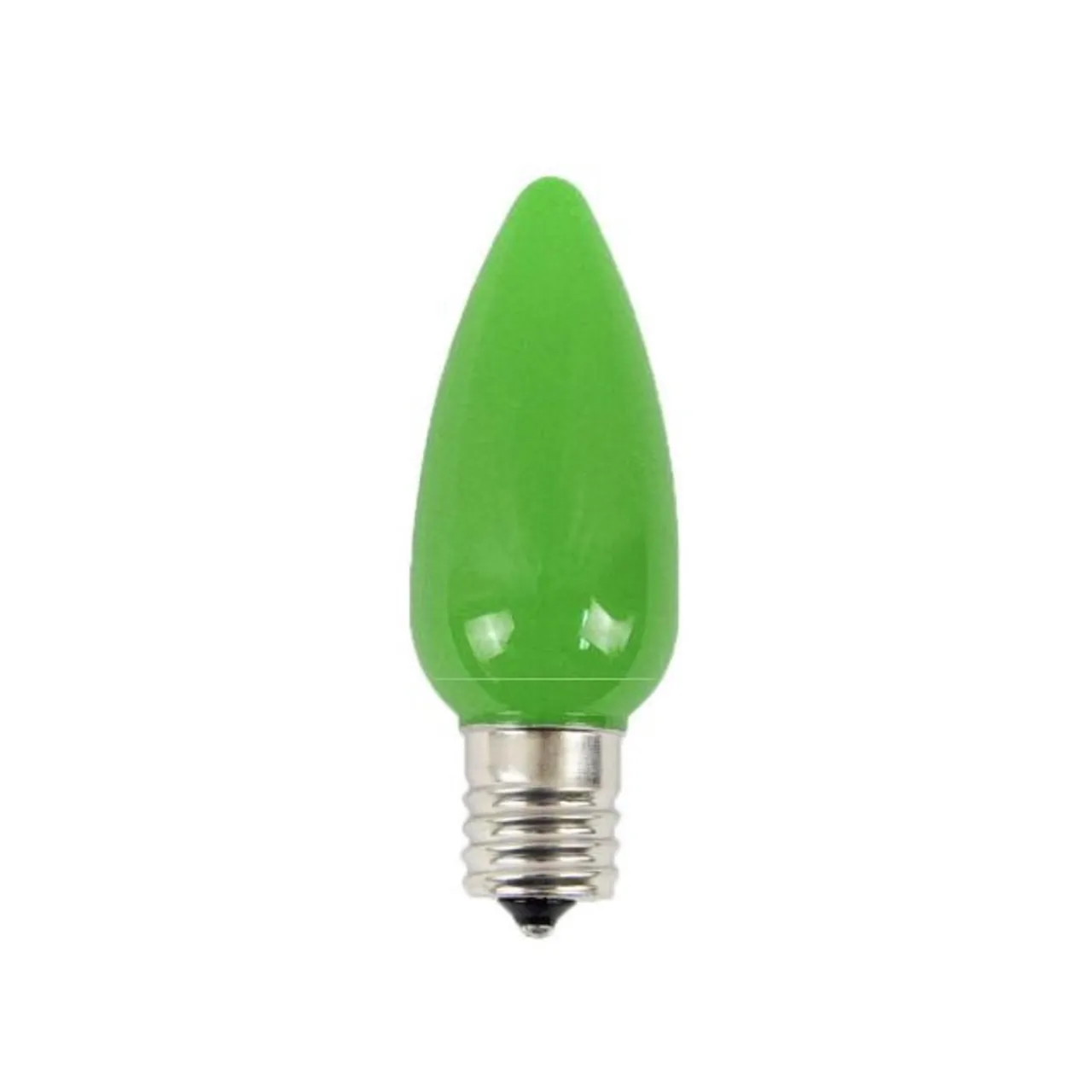 Hot C9 Platinum Elite LED SMD Bulb (25 Bulbs/bag) - Frosted, Green Bulbs|Outdoor Lighting