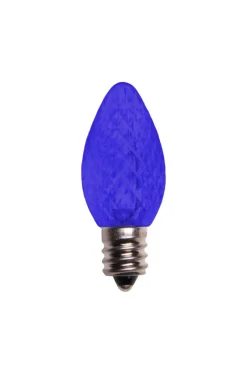 Discount C7 Wonderful LED SMD Bulbs (25 Bulbs/bag) - Faceted, Blue Outdoor Lighting