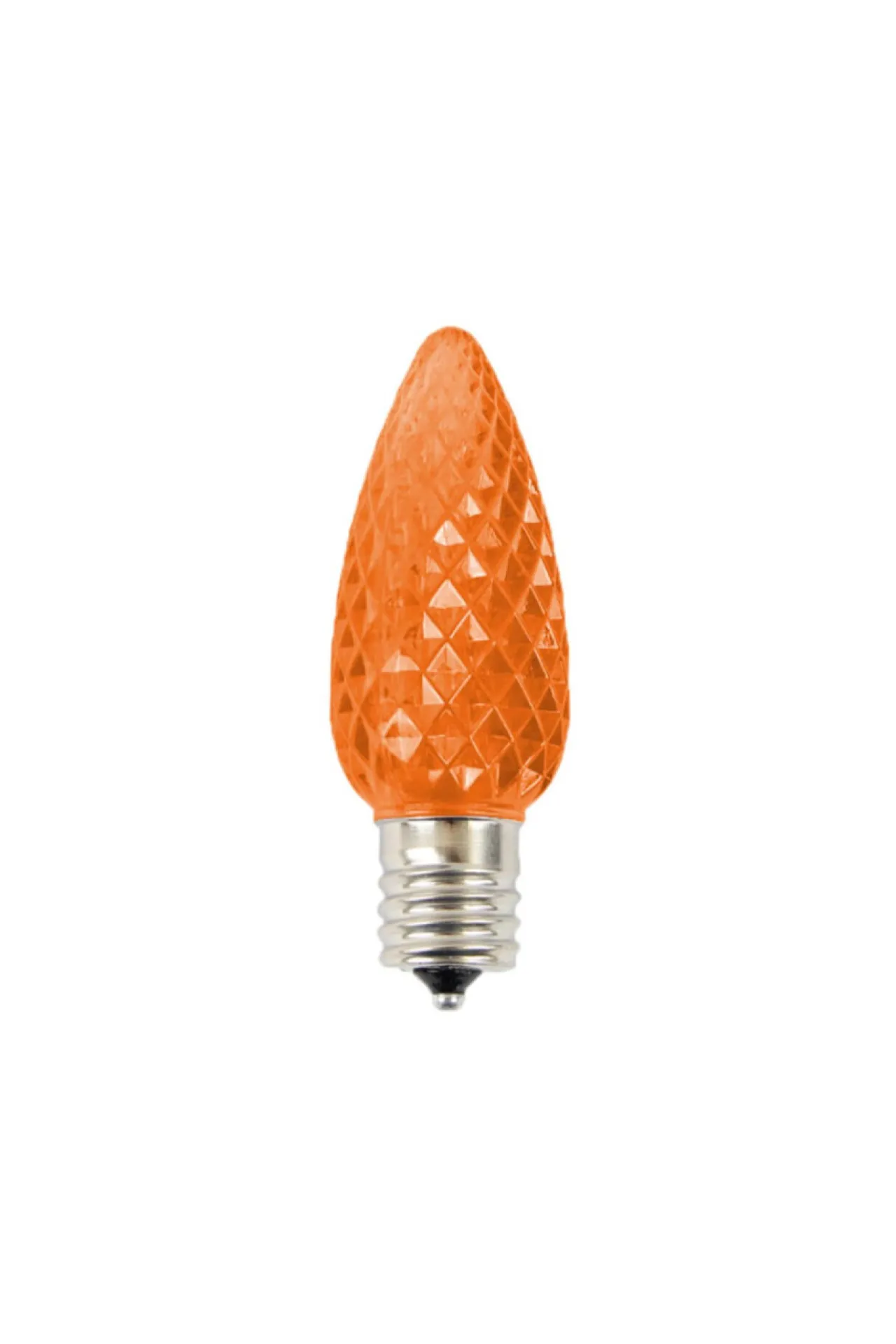 Fashion C9 Wonderful LED SMD Bulb (25 Bulbs/bag) - Faceted, Orange Bulbs|Outdoor Lighting