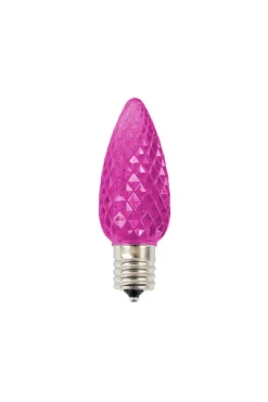 Best Sale C9 Wonderful LED SMD Bulb (25 Bulbs/bag) - Faceted, Pink Bulbs|Outdoor Lighting