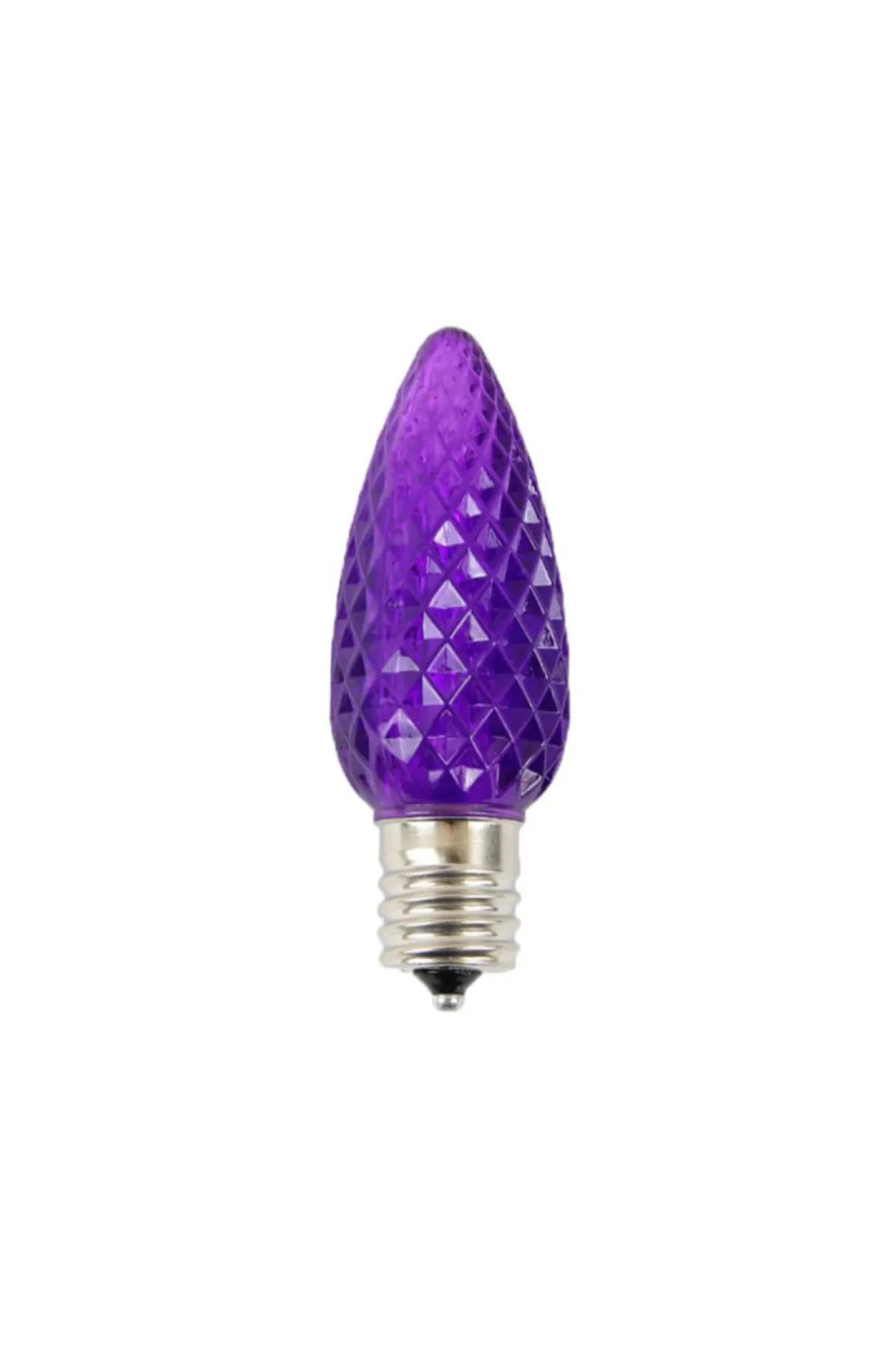 Cheap C9 Wonderful LED SMD Bulb (25 Bulbs/bag) - Faceted, Purple Bulbs|Outdoor Lighting