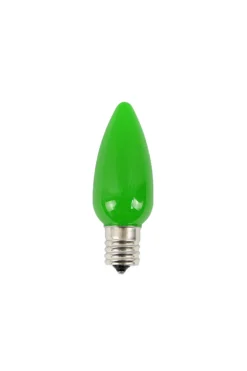 Cheap C9 Wonderful LED SMD Bulb (25 Bulbs/bag) - Frosted, Green Bulbs|Outdoor Lighting