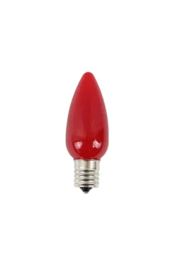 Best Sale C9 Wonderful LED SMD Bulb (25 Bulbs/bag) - Frosted, Red Bulbs|Outdoor Lighting