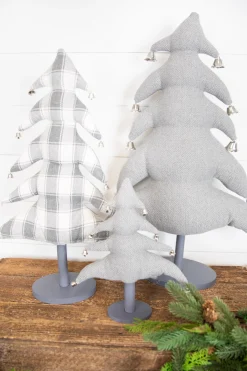 Clearance Fabric Christmas Tree - Set Of 3 Christmas Accents
