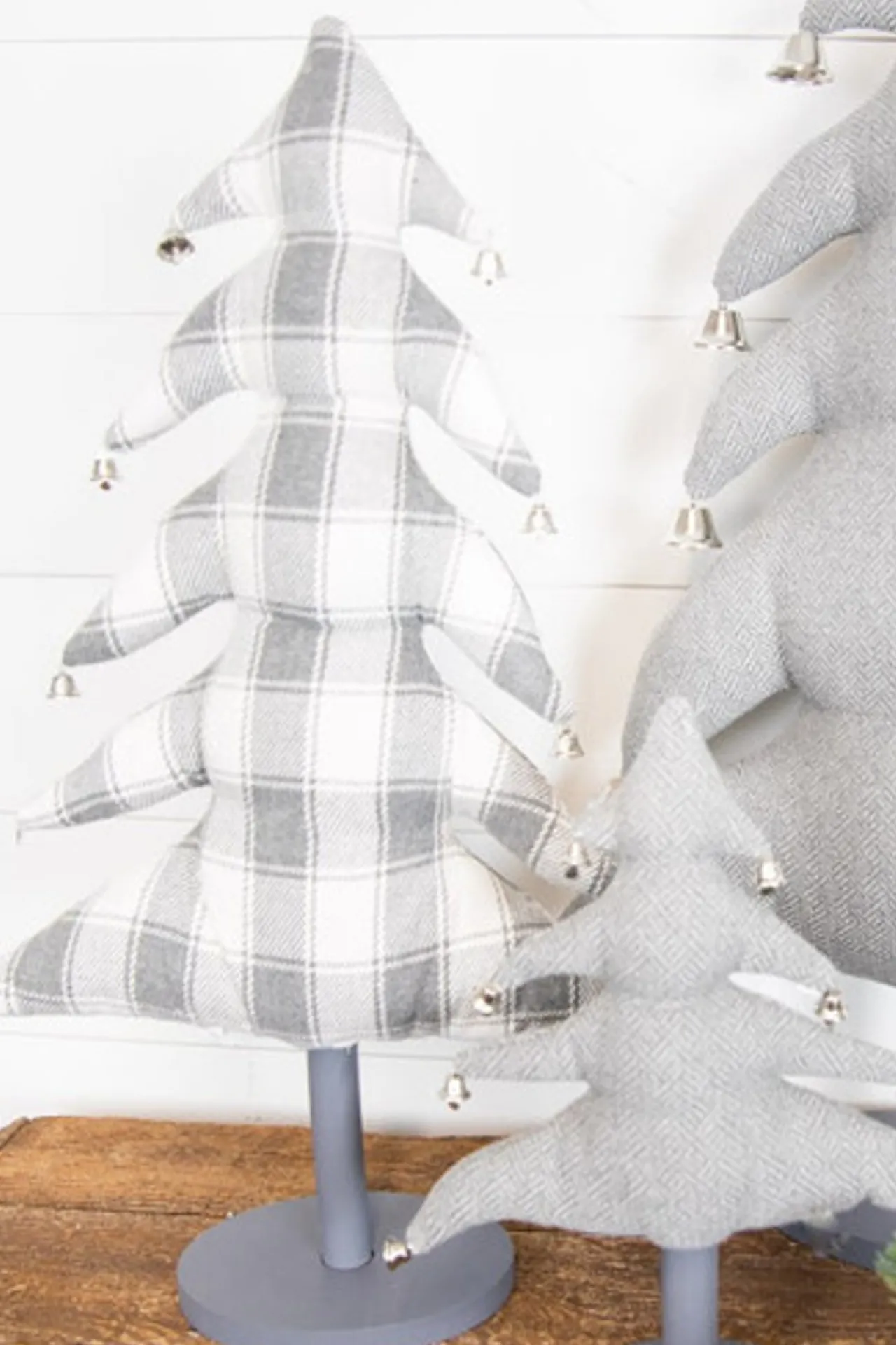 Clearance Fabric Christmas Tree - Set Of 3 Christmas Accents