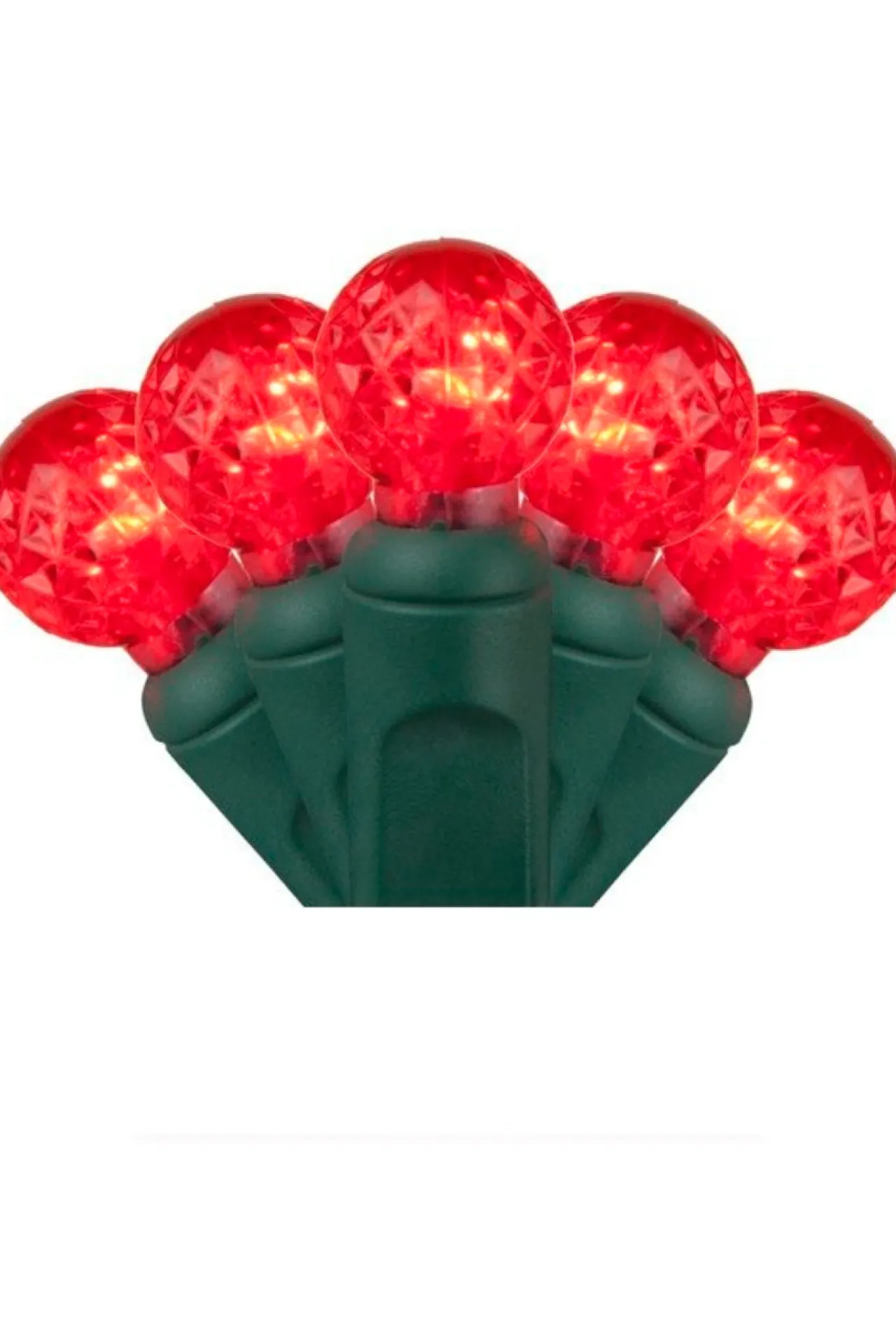 Discount G12 70L 4" Spacing - Red Light Strands|Outdoor Lighting