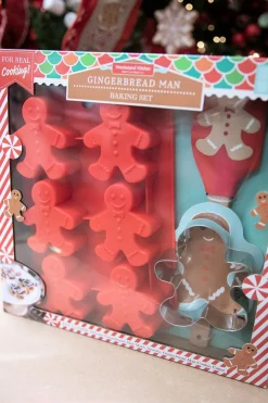 Store Gingerbread Man Baking Set Christmas Accents