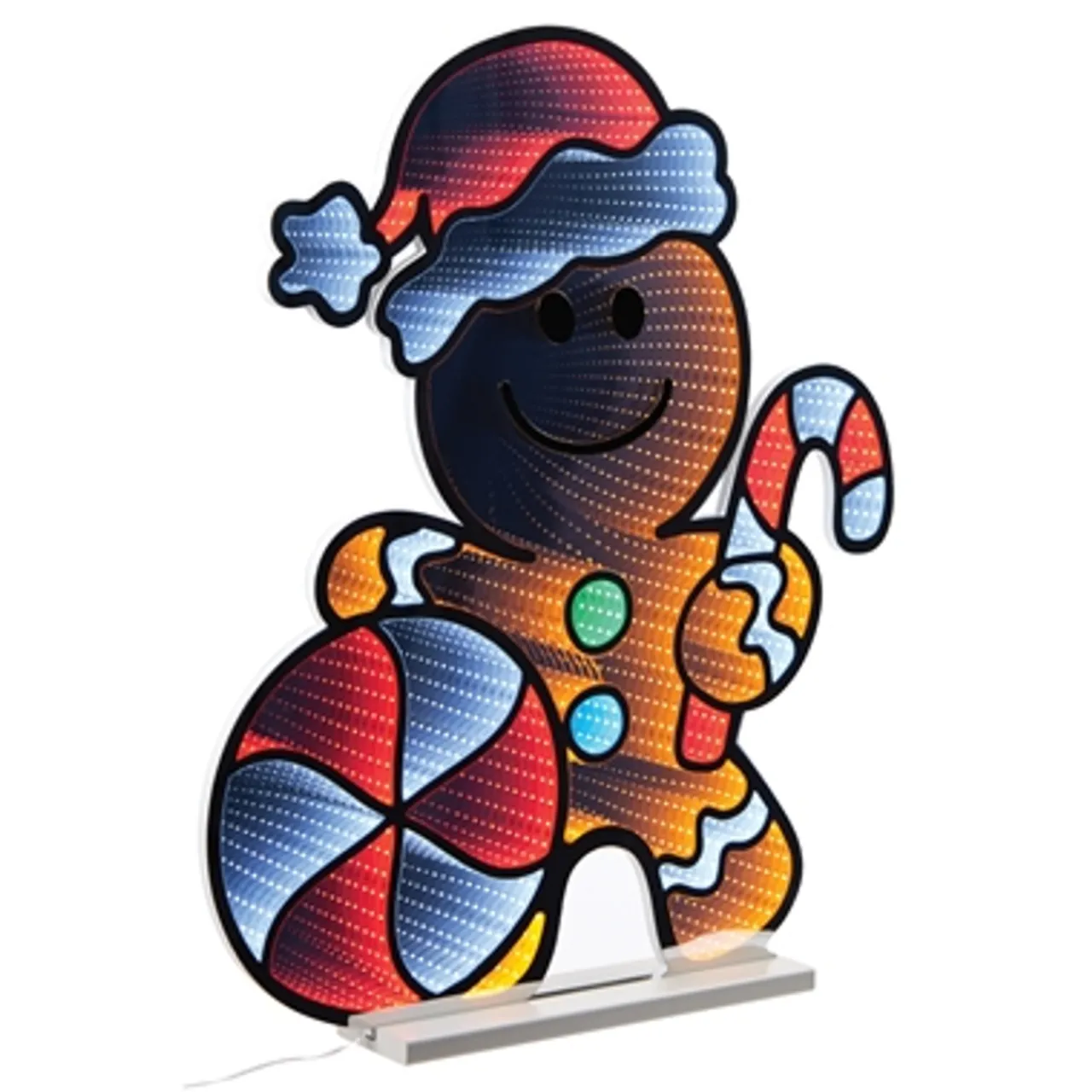 Fashion 29.5"H Gingerbread Man Infinity Light Infinity Lights|Indoor Lighting
