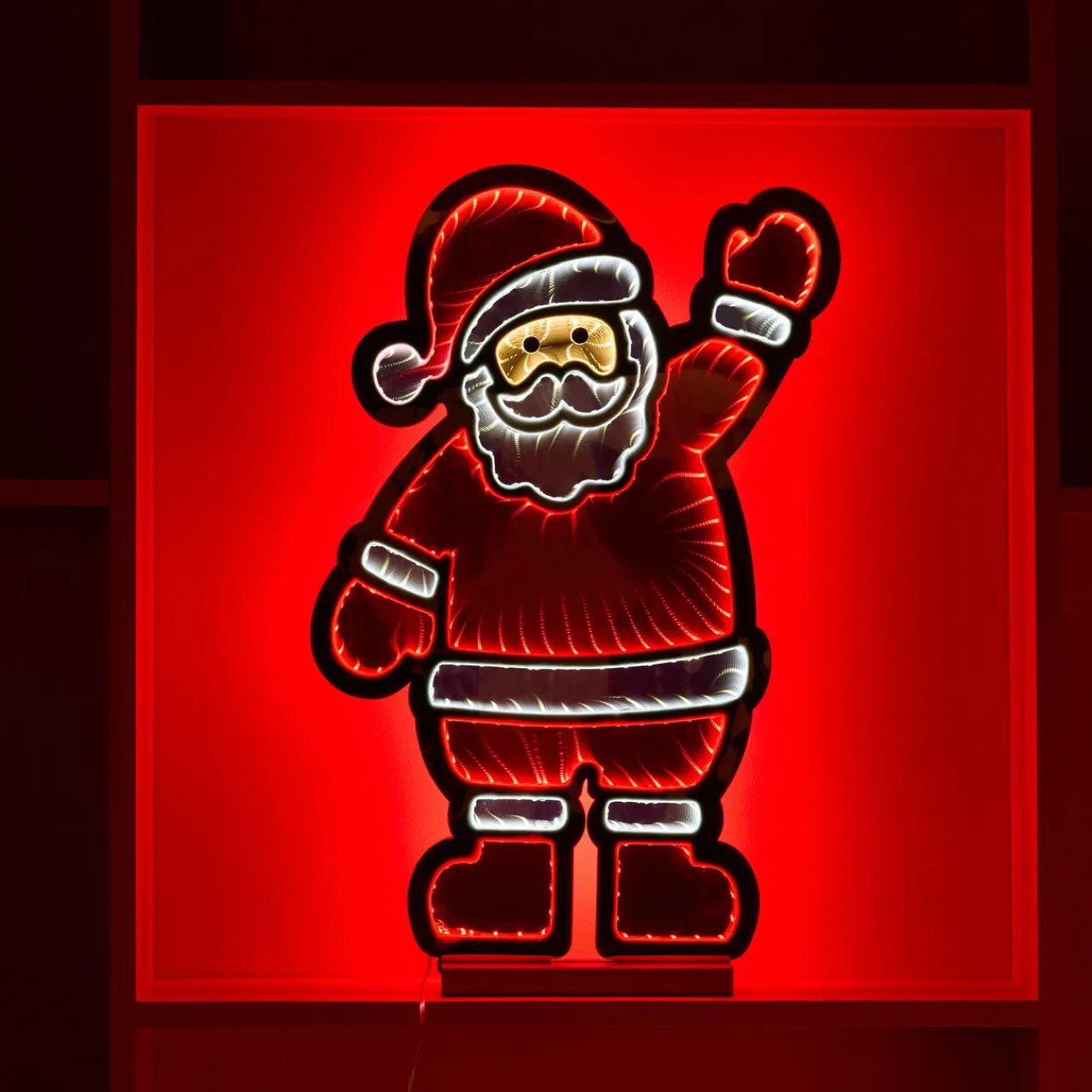 Discount 22.5"H Santa Infinity Light Infinity Lights|Indoor Lighting