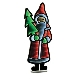 Best 33"H Santa With Tree Infinity Light Infinity Lights|Indoor Lighting
