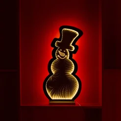 Best Sale 24"H Snowman Infinity Light Infinity Lights|Indoor Lighting