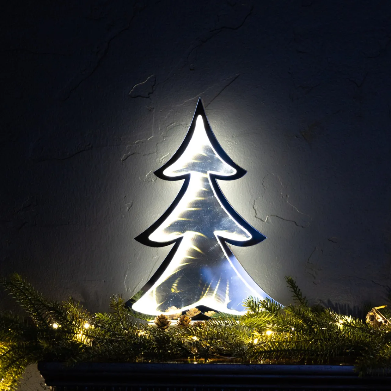New 12.5"H Tree Infinity Light Battery Operated Infinity Lights|Indoor Lighting