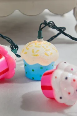 Cheap Kurt S. Adler Indoor/Outdoor Cupcake Party Lights Christmas Accents