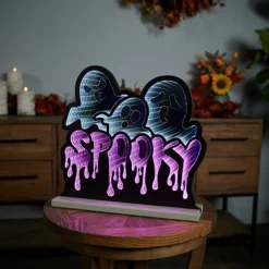 Sale 15.5"L X 15"H Triple Ghost/Spooky Infinity Light Infinity Lights|Indoor Lighting